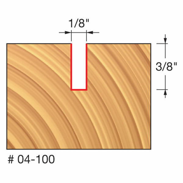 Main 2 - FREUD TWO FLUTE 1/8" STRAIGHT ROUTER BIT -