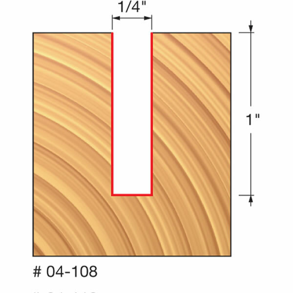 Preview 2 - FREUD 1/4" TWO FLUTE STRAIGHT ROUTER BIT -