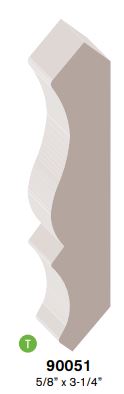 #51 LDF PRIMED CROWN - 5/8" x 3-1/4" (SOLD IN 16' LENGTHS) - Kilrich Building Centres