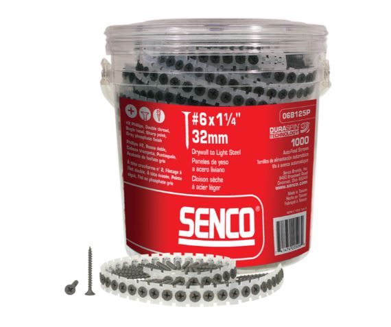 Main 2 - SENCO 1-1/4" #6 FINE DRYWALL SCREW (1000 PACK) -