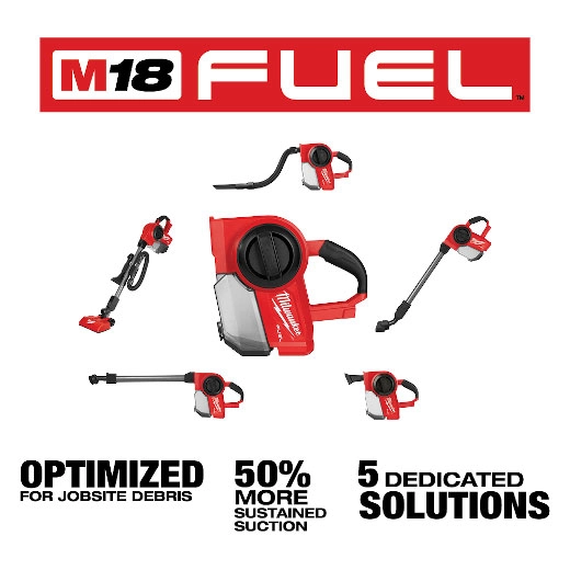 Main 4 - MILWAUKEE M18 FUEL COMPACT CORDLESS VACUUM -