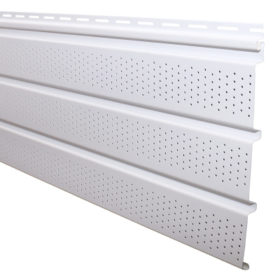 MITTEN 12" T4 VENTED WHITE VINYL SOFFIT (12' LONG) - Kilrich Building Centres