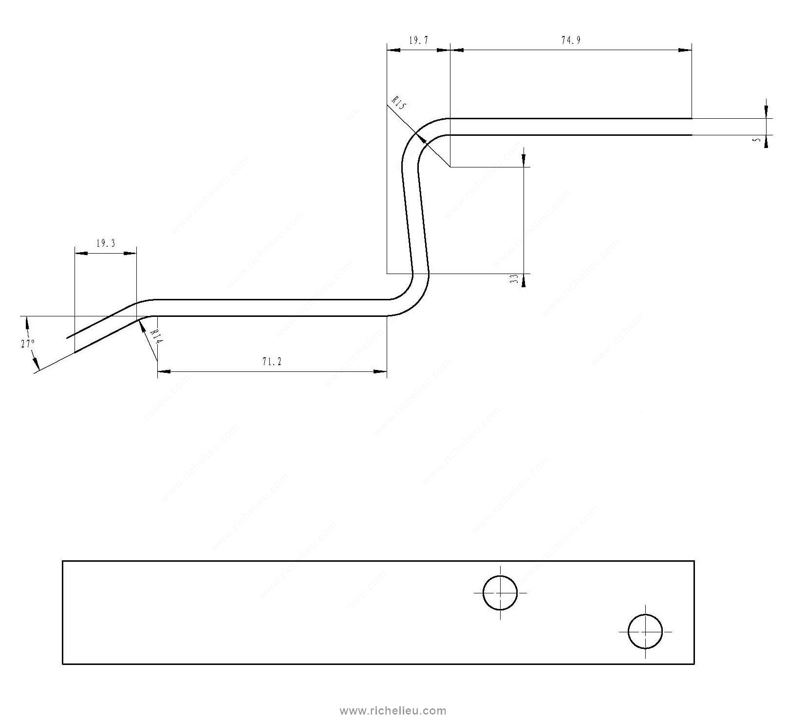Main 3 - BAR HOLDER - ZINC-COATED -
