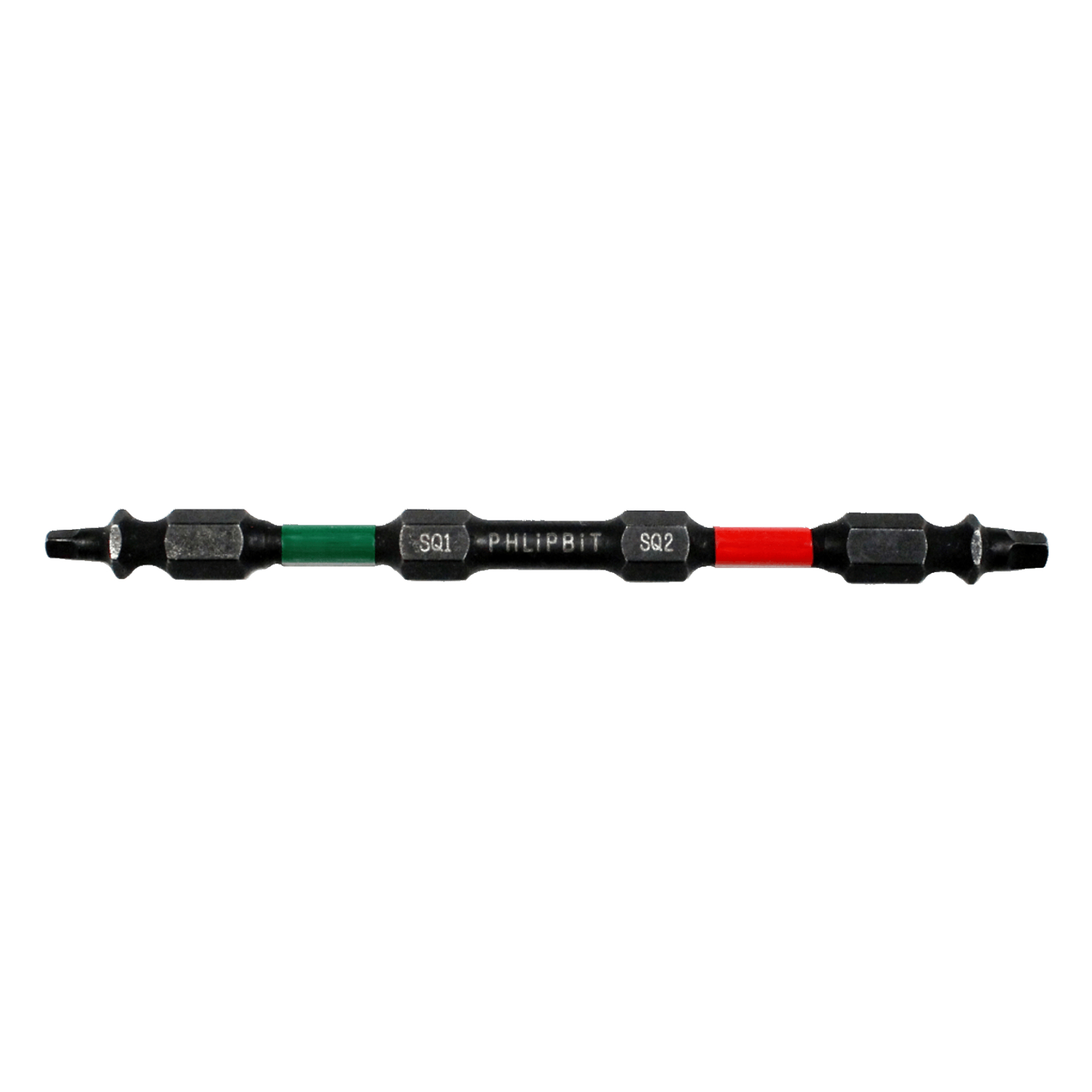 PHLiPBiT 6" #1 & #2 ROBERTSON REVERSIBLE BIT (GREEN / RED) - Kilrich Building Centres