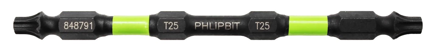 PHLiPBiT 4" T25 & T25 TORX REVERSIBLE BIT (LIME) - Kilrich Building Centres