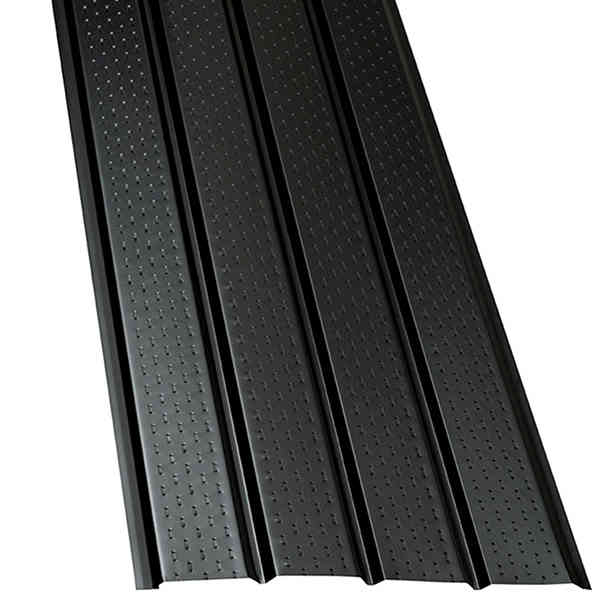 Main 2 - 16" VENTED 4-PAN ALUMINUM SOFFIT (12' LONG) - BLACK -