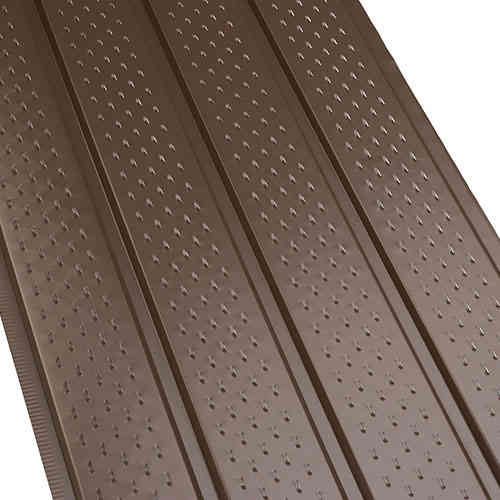 16" VENTED 4-PAN ALUMINUMSOFFIT (12' LONG) - BROWN - Kilrich Building Centres