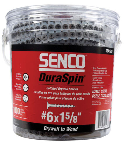 Main 1 - SENCO 1-5/8" DRYWALL SCREWS - COARSE THREAD (1000 PACK) -