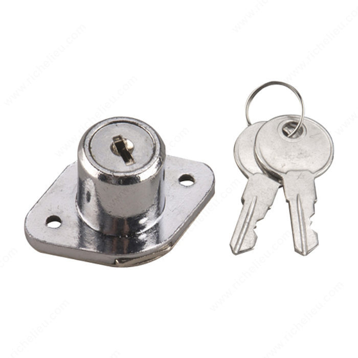 RICHELIEU 7/8" DRAWER LOCK - CHROME - Kilrich Building Centres