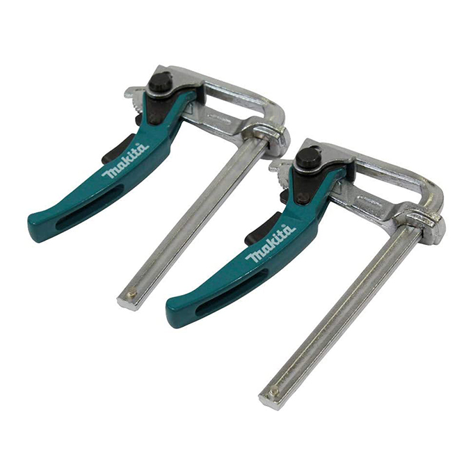 MAKITA QUICK-RELEASE RATCHETING GUIDE RAIL CLAMP SET (2 PACK) - Kilrich Building Centres
