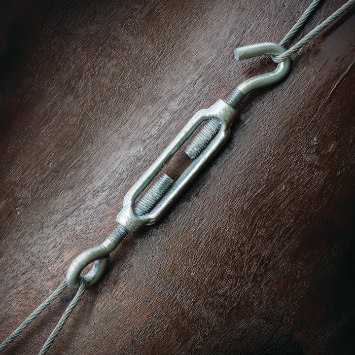 Main 2 - 7/32" x 6-3/8" HOOK-EYE TURNBUCKLE - ZINC-COATED -