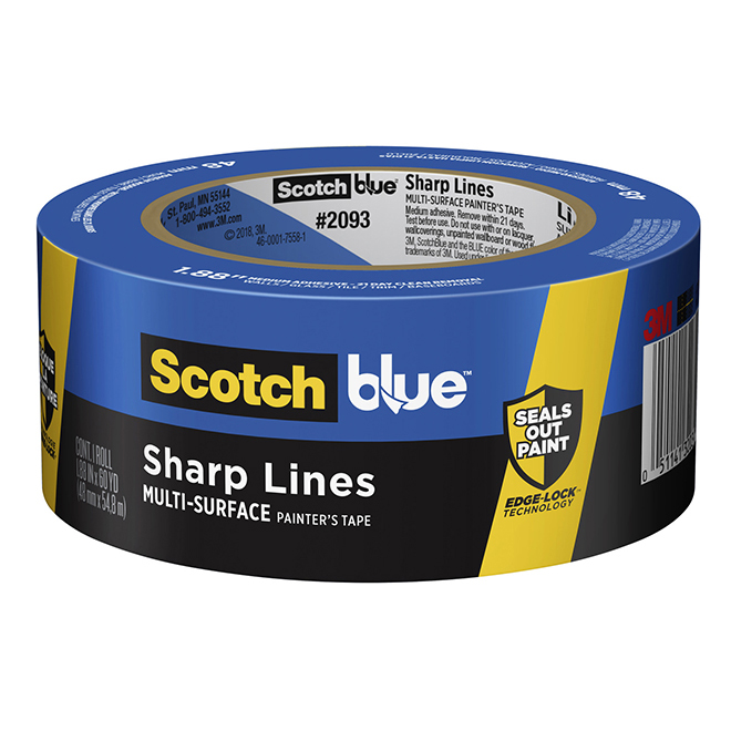 3M 2" X 60YD MULTI-SURFACE PAINTER'S TAPE w/ EDGE LOCK - Kilrich Building Centres