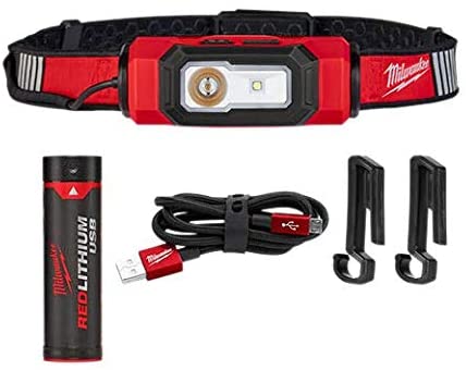 MILWAUKEE BEACON HARD HAT LIGHT (USB RECHARGEABLE REDLITHIUM) - Kilrich Building Centres