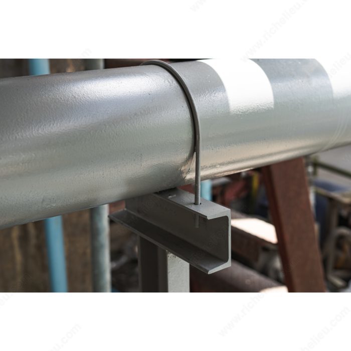 Main 2 - 3" x 1-47/64" - 5/16" U-BOLT w/ PLATE & HEX. NUT - ZINC-COATED -