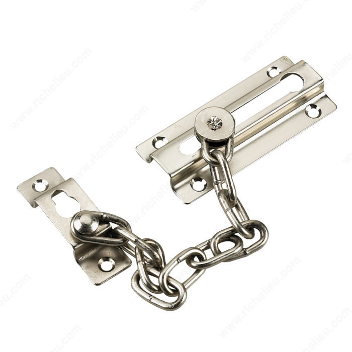 3-1/2" CHAIN DOOR GUARD - SATIN NICKEL - Kilrich Building Centres