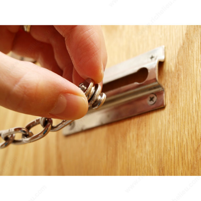 Main 3 - 3-1/2" CHAIN DOOR GUARD - SATIN NICKEL -