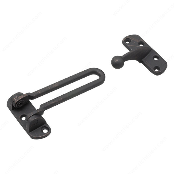 DOOR SECURITY LATCH - OIL-RUBBED BRONZE - Kilrich Building Centres