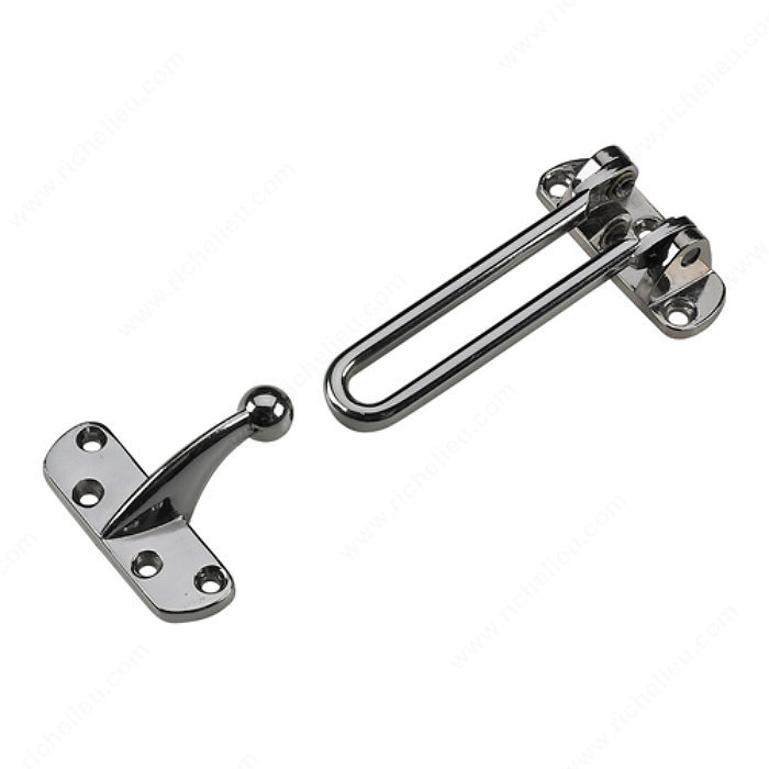 DOOR SECURITY LATCH - ANTIQUE NICKEL - Kilrich Building Centres