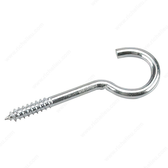 4-3/8" - 1/4" SCREW HOOK w/ LAG THREAD - ZINC COATED - Kilrich Building Centres