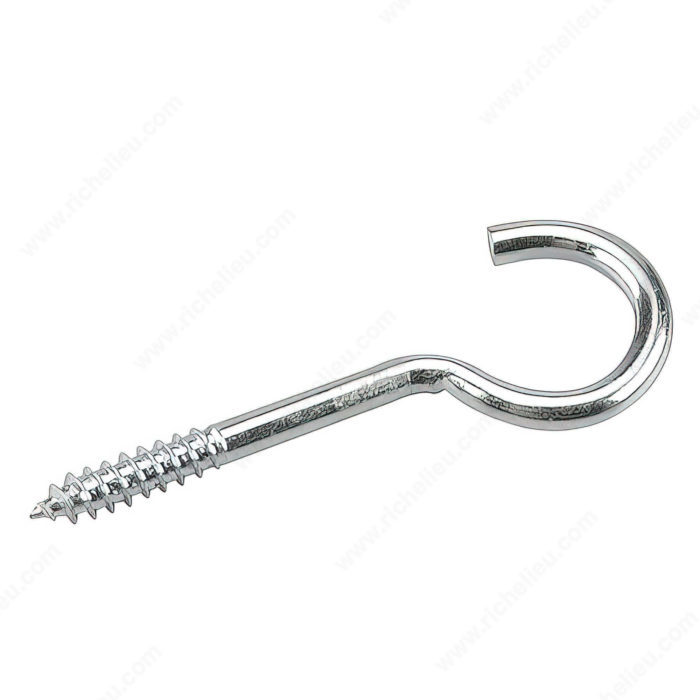 4-7/8" - 3/8" SCREW HOOK w/ LAG THREAD - ZINC COATED - Kilrich Building Centres