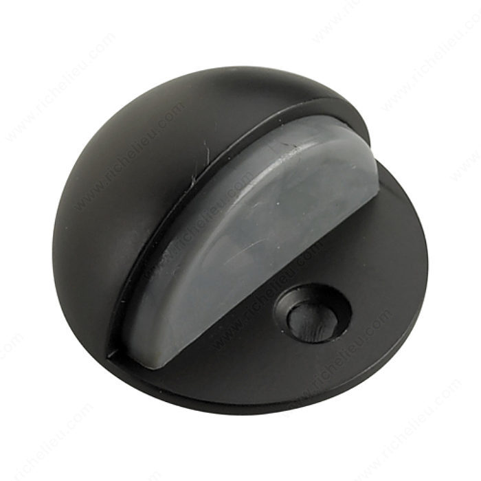 LOW-PROFILE DOMED DOOR STOP - FLAT BLACK - Kilrich Building Centres