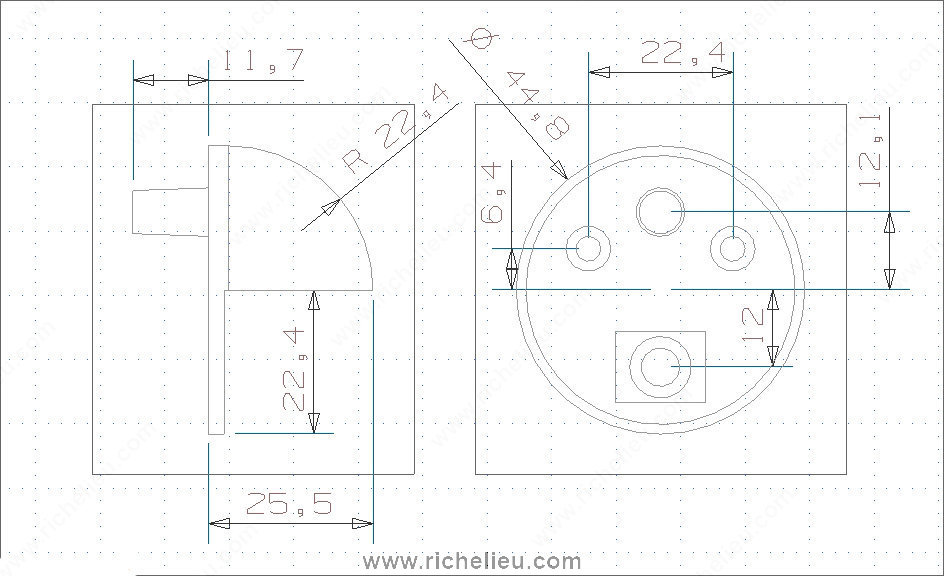 Main 2 - LOW-PROFILE DOMED DOOR STOP - FLAT BLACK -