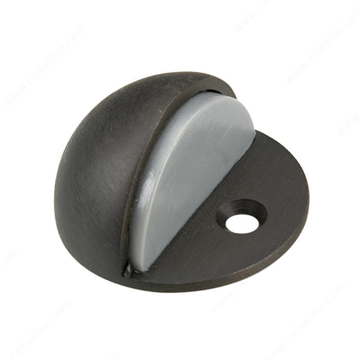 LOW-PROFILE DOMED DOOR STOP - OIL-RUBBED BRONZE - Kilrich Building Centres