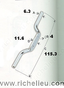 Main 2 - 4-1/2" ROPE CLEAT - CHROME -