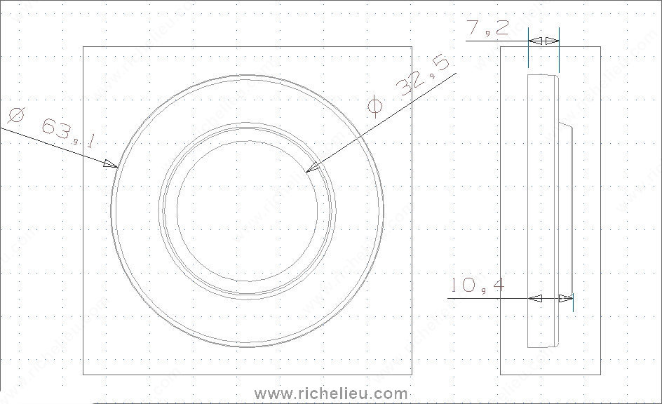 Main 3 - 2-1/2" CONVEX WALL-MOUNTED DOOR STOP - OIL-RUBBED BRONZE -