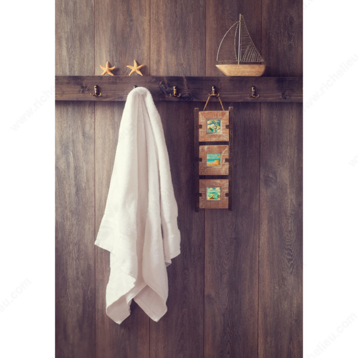 Main 2 - 3" DOUBLE WARDROBE HOOK - BRUSHED NICKEL -