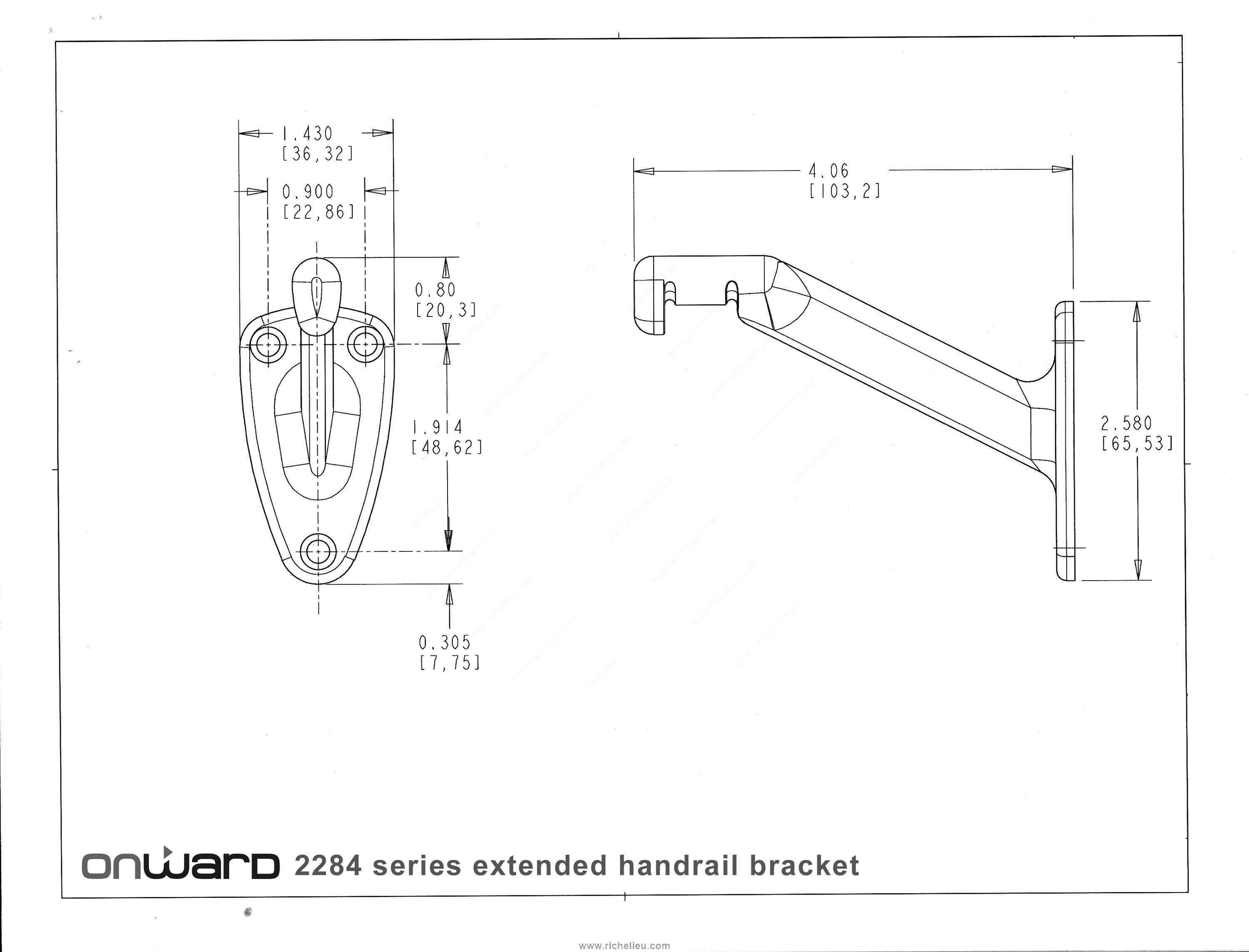 Main 2 - HEAVY-DUTY HANDRAIL BRACKET - OIL-RUBBED BRONZE -