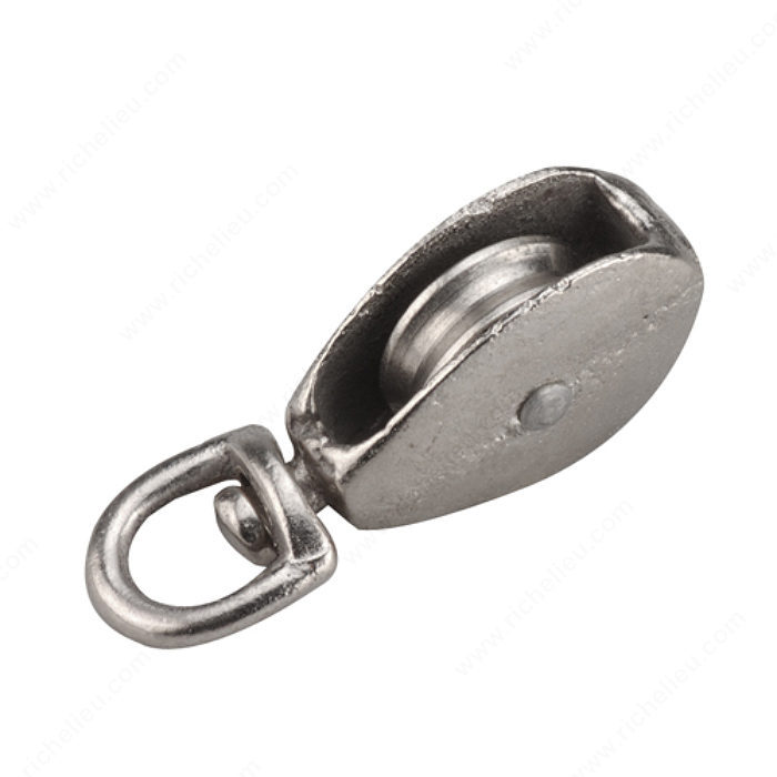 1" SINGLE SWIVEL PULLEY - CHROME - Kilrich Building Centres