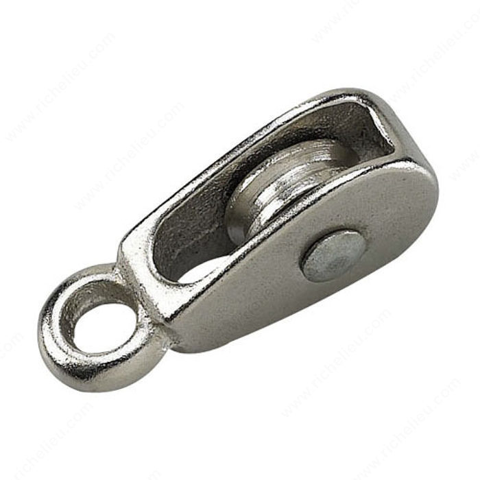 1" SINGLE FIXED PULLEY - CHROME - Kilrich Building Centres
