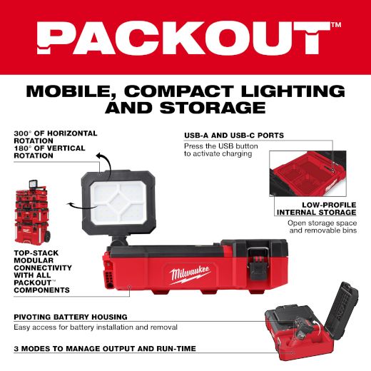 Main 2 - MILWAUKEE M12 PACKOUT LIGHT -
