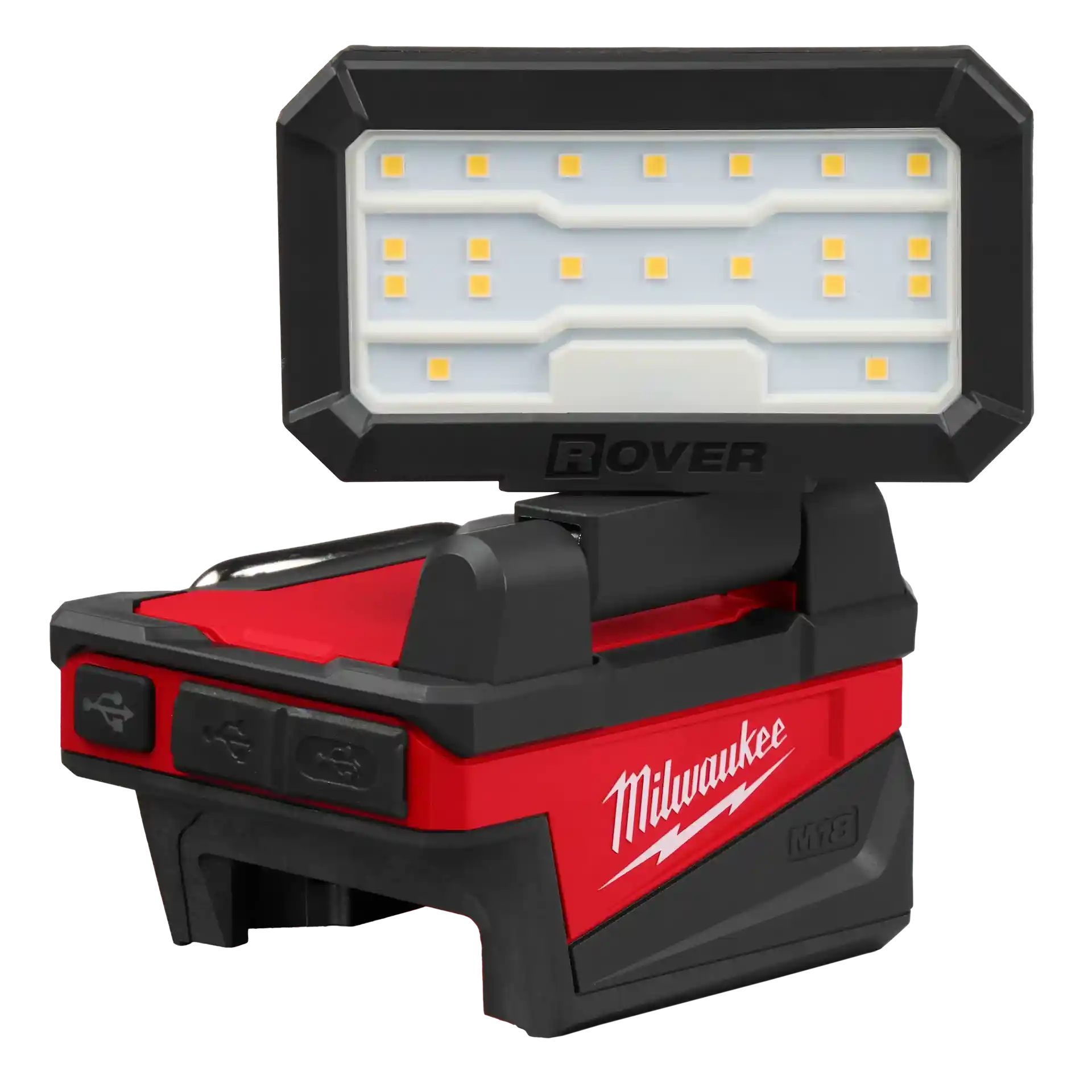 MILWAUKEE M18 ROVER COMPACT FOLDING FLOOD LIGHT w/ USB CHARGING - Kilrich Building Centres