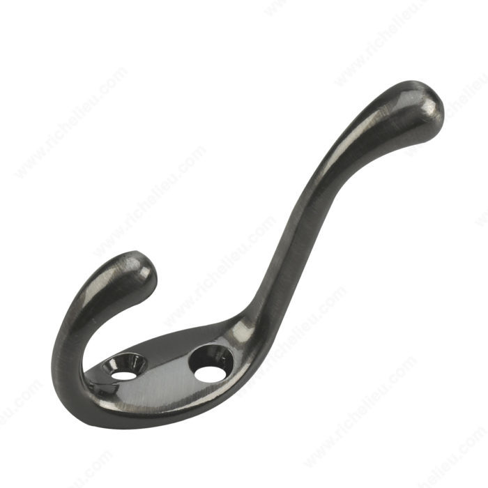 3-1/2" HEAVY-DUTY COAT HOOK - ANTIQUE NICKEL - Kilrich Building Centres