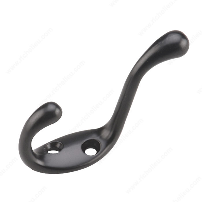 3-1/2" HEAVY-DUTY COAT HOOK - FLAT BLACK - Kilrich Building Centres