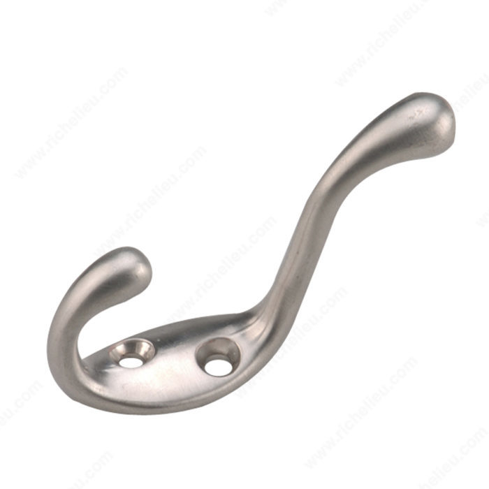 3-1/2" HEAVY-DUTY COAT HOOK - BRUSHED NICKEL - Kilrich Building Centres