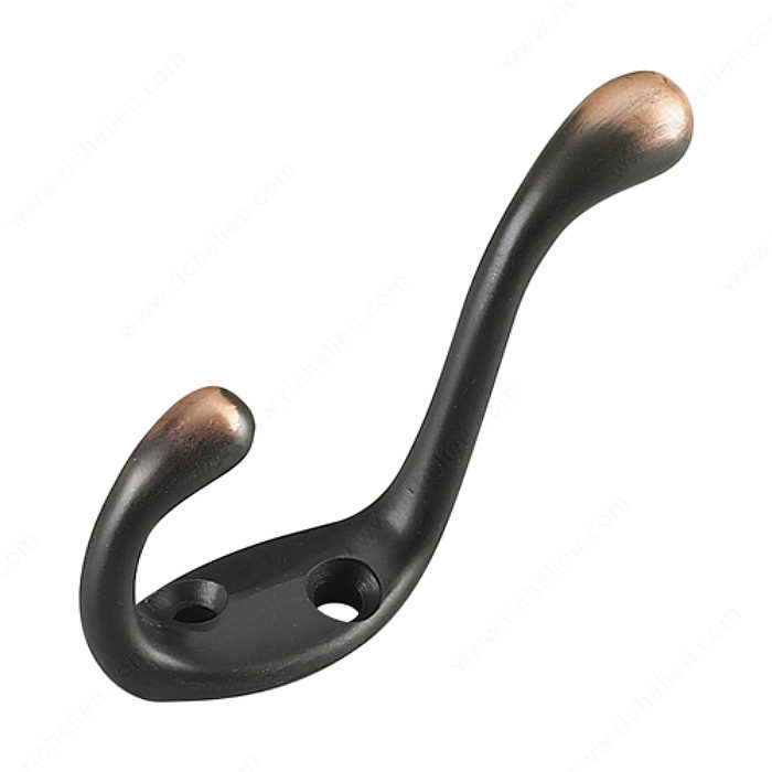 3-1/2" HEAVY-DUTY COAT HOOK - OIL-RUBBED BRONZE - Kilrich Building Centres