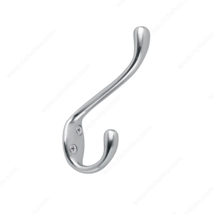 5-1/2" HEAVY-DUTY COAT HOOK - BRUSHED CHROME - Kilrich Building Centres