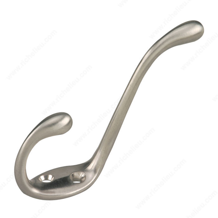 5-1/2" HEAVY-DUTY COAT HOOK - BRUSHED NICKEL - Kilrich Building Centres