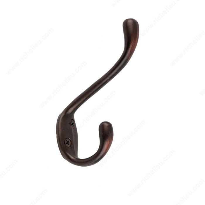 5-1/2" HEAVY-DUTY COAT HOOK - OIL-RUBBED BRONZE - Kilrich Building Centres