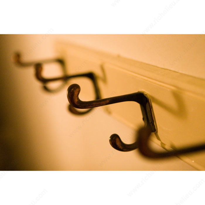 Main 4 - 5-1/2" HEAVY-DUTY COAT HOOK - OIL-RUBBED BRONZE -