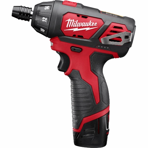 MILWAUKEE M12 1/4" HEX SCREWDRIVER KIT w/ CP1.5 BATTERY PACK & CHARGER & CARRYING CASE - Kilrich Building Centres