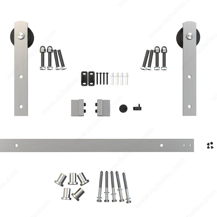 Main 3 - ZENITUDE BARN DOOR KIT-STRAIGHT
STRAP STYLE-STAINLESS
STEEL 78-3/4" -