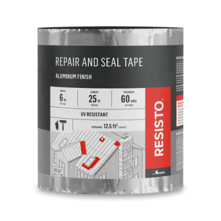 6" RESISTO REPAIR AND SEAL ALUMNIUM TAPE (25' ROLL) - Kilrich Building Centres