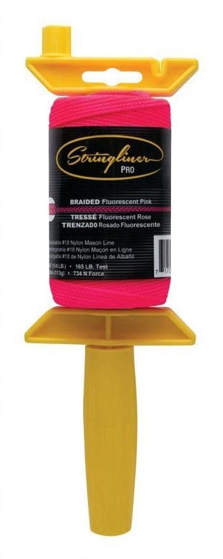 STRINGLINER PRO 250' BRAIDED STRINGLINE - PINK - Kilrich Building Centres