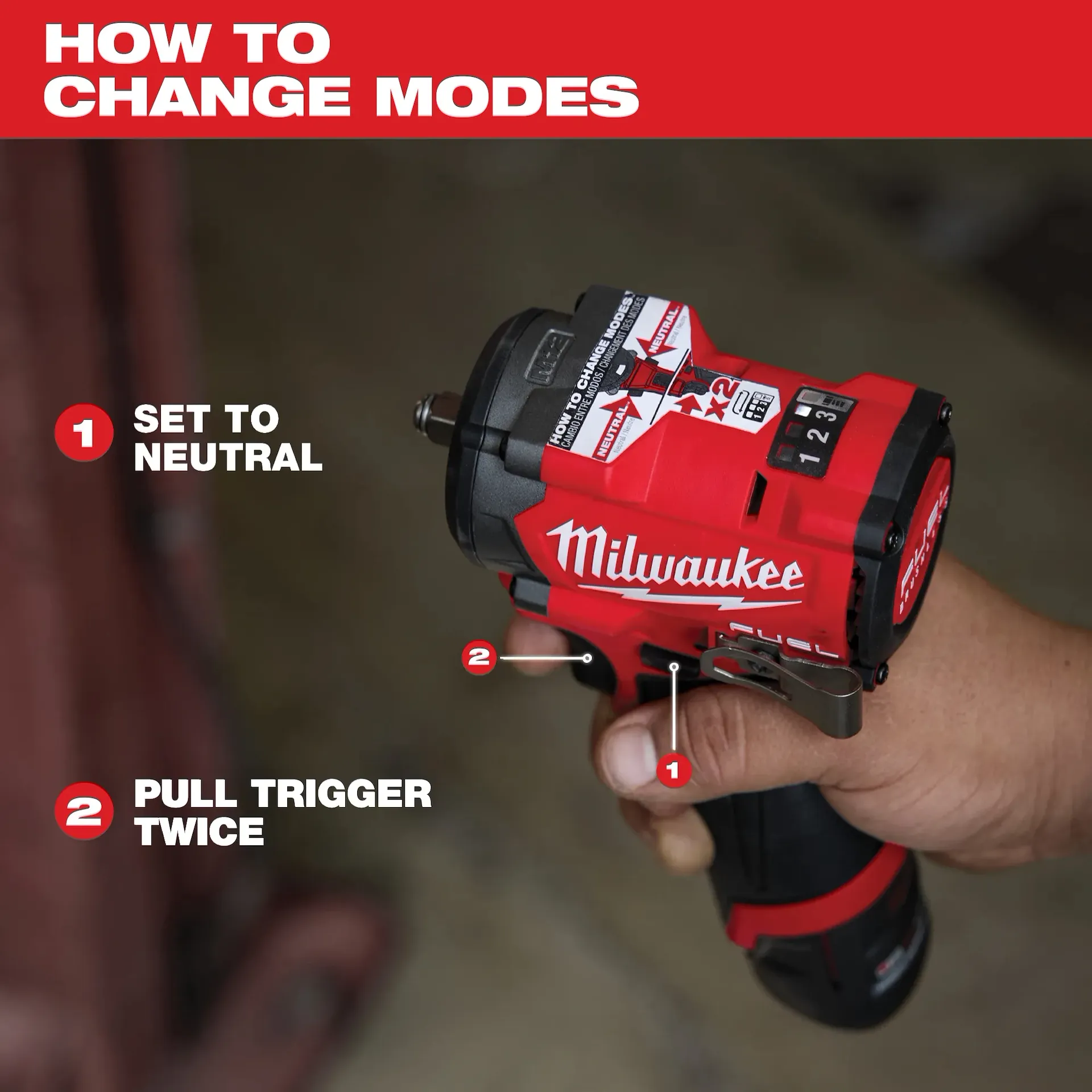 Main 4 - MILWAUKEE M12 FUEL 1/2" STUBBY IMPACT WRENCH (TOOL ONLY) -