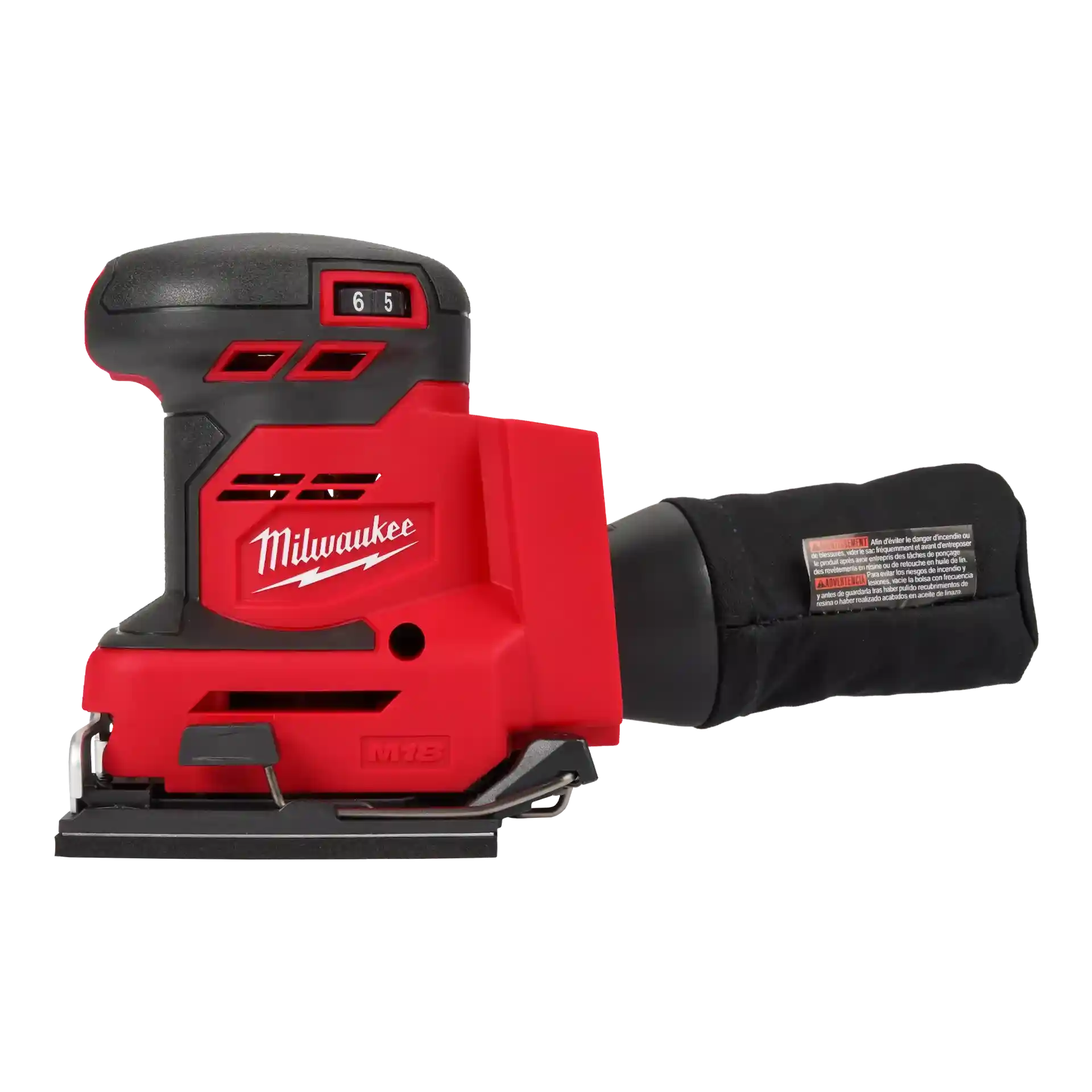 MILWAUKEE M18 ORBITAL 1/4" SHEET SANDER - Kilrich Building Centres