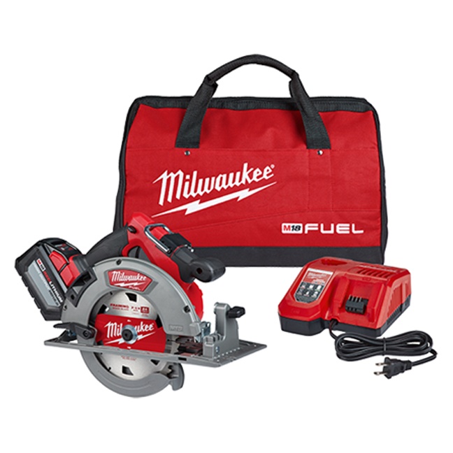 MILWAUKEE M18 FUEL 7-1/4" CIRCULAR SAW KIT w/ HD12.0 BATTERY & CHARGER - Kilrich Building Centres